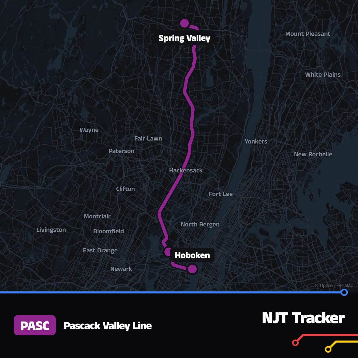 Pascack Valley Line (PASC) · Schedule, Stops & Map