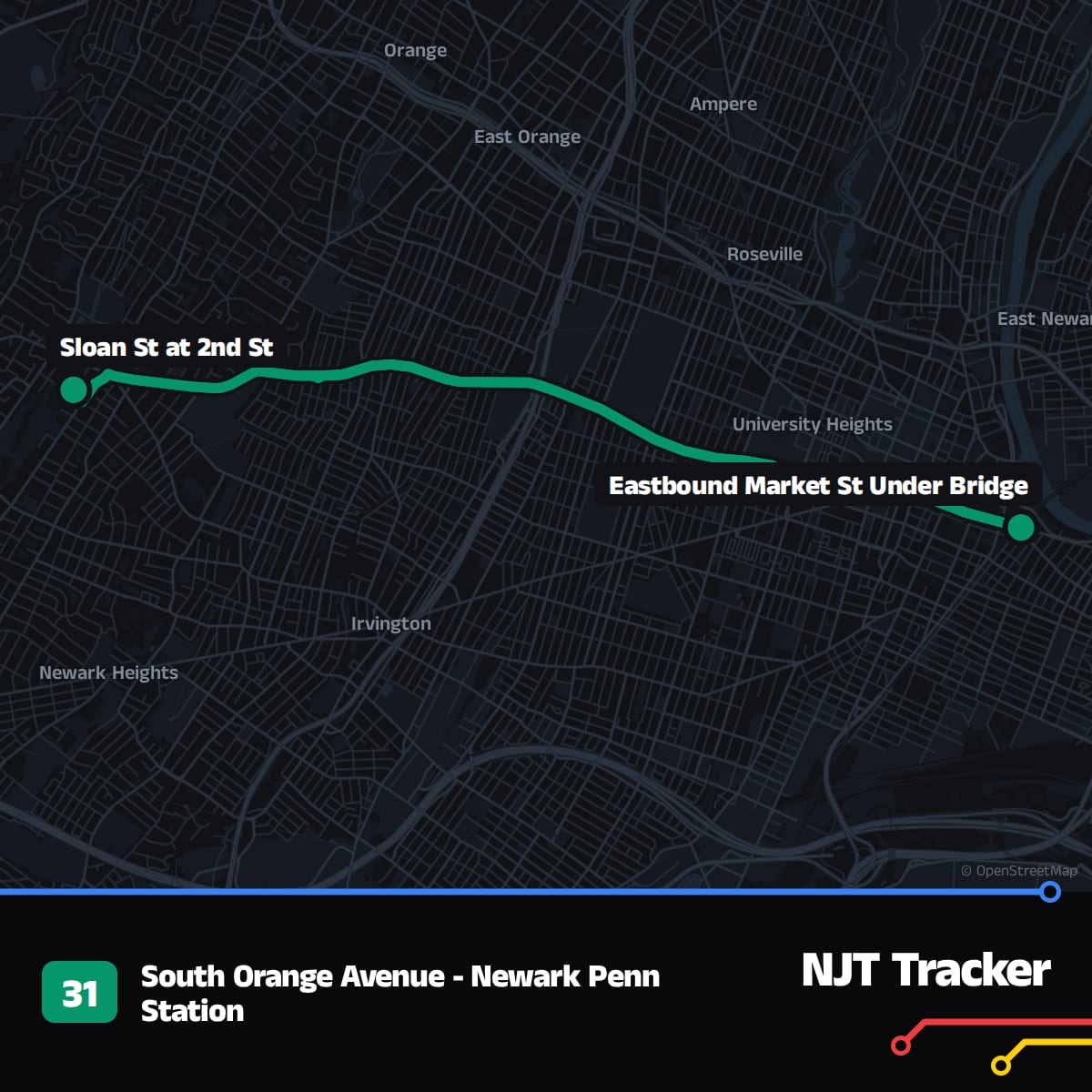31 Bus Schedule · South Orange Avenue - Newark Penn Station